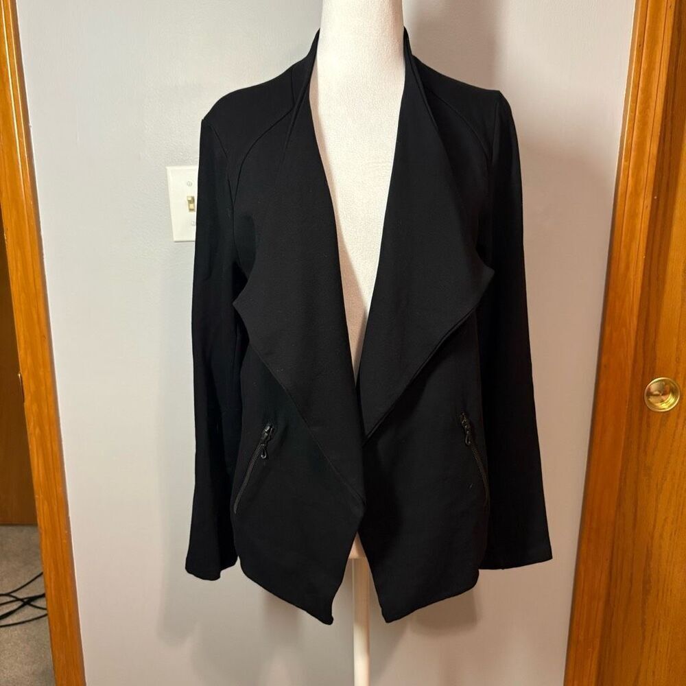 Majestic Paris for Neiman Marcus black open front cardigan jacket soft touch siz